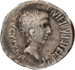 Roman Republic. Octavianus. Denarius. N.D. (37 BC).
