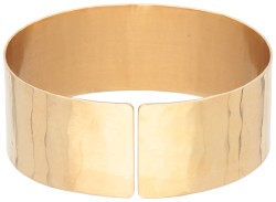 14K Geelgouden cuff design armband.
