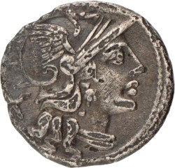 Roman Republic. P. Cornelius Sulla. Denarius. N.D. (151 BC).