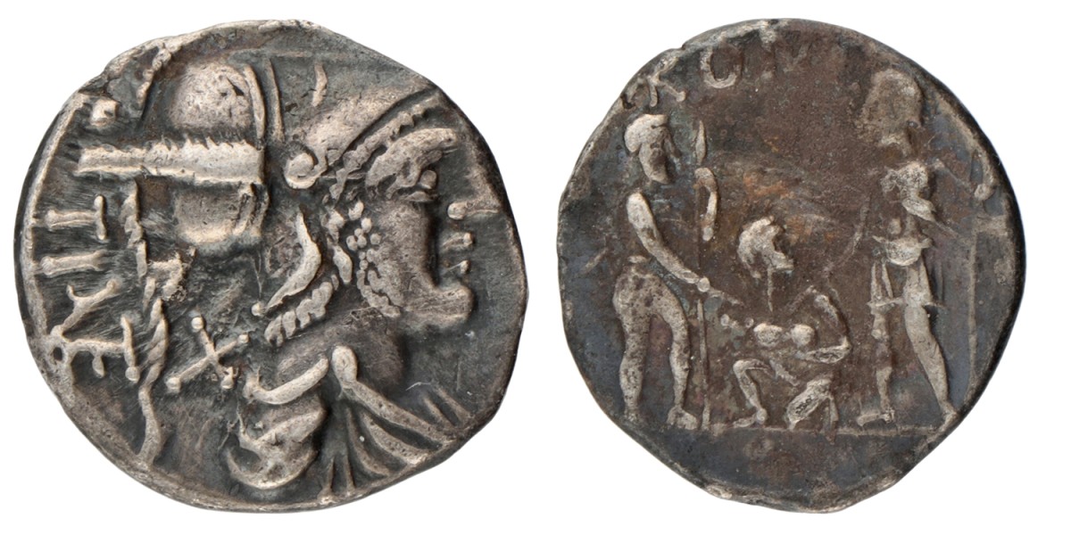 Roman Republic. T. Veturius. Denarius. N.D. (137 BC).