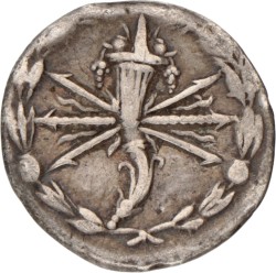 Roman Republic. Q. Fabius Maximus. Denarius. N.D. (127 BC).
