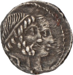 Roman Republic. C. Marsius Censorinus. Denarius. N.D. (88 BC).