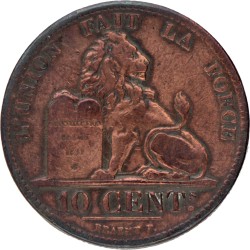 Belgium. Leopold I. 10 Centimes. 1832/3_.