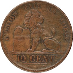 Belgium. Leopold I. 10 Centimes. 1855.