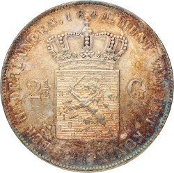 2½ gulden. Willem I. 1840. Zeer Fraai / Prachtig.