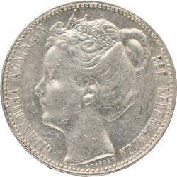 1 Gulden. Wilhelmina. 1907. Prachtig -.