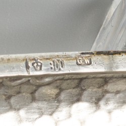 Sigarettendoosje / tabaksdoosje zilver.