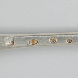 Groente serveerlepel, Jan George Grebe, Rotterdam 1835, zilver.