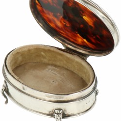 Sieraden kistje zilver.