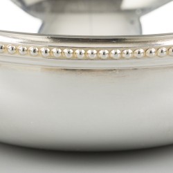 Christofle vingerkom, model Perles, verzilverd.