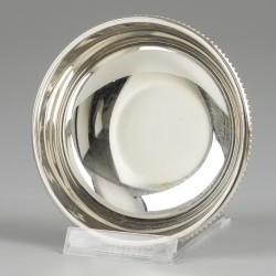 Christofle vingerkom, model Perles, verzilverd.