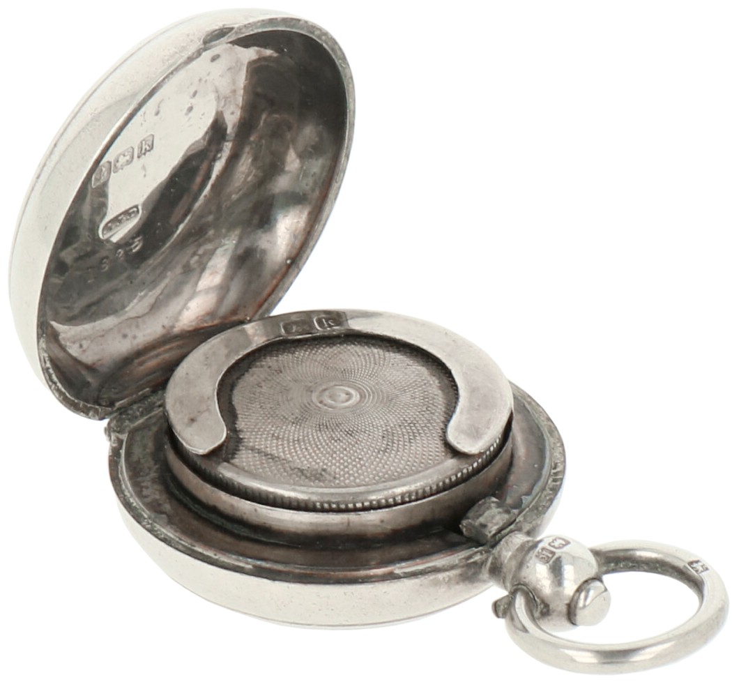 Munt etui zilver.