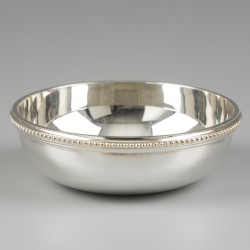 Christofle vingerkom, model Perles, verzilverd.