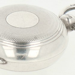 Munt etui zilver.