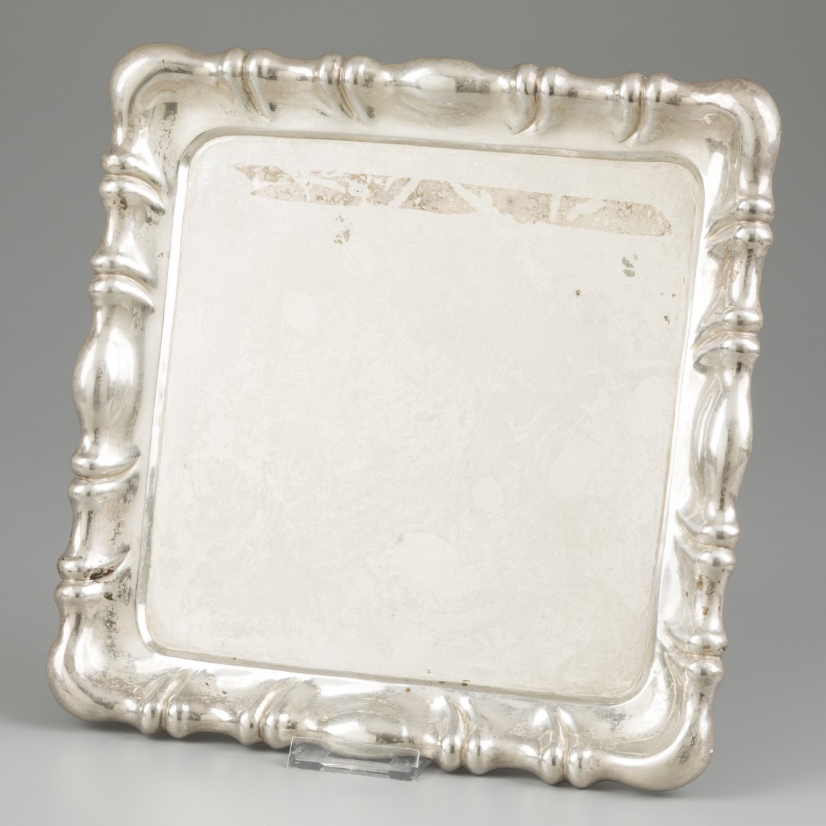 Dienblad zilver.