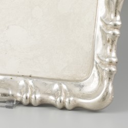 Dienblad zilver.