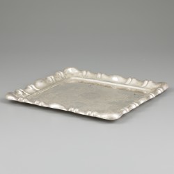 Dienblad zilver.
