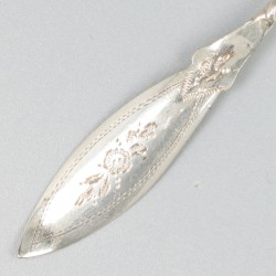 12-delige set koffielepels zilver.