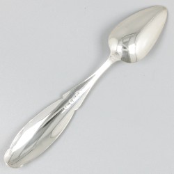 6-delige set koffielepels zilver.
