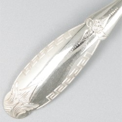 6-delige set koffielepels zilver.