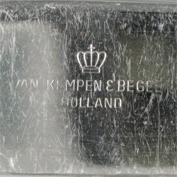 6-delige set dinermessen Hollands rondfilet, zilver.