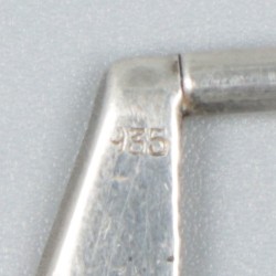 Champagneklopper zilver.