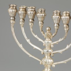 Chanoekia kandelaar zilver.