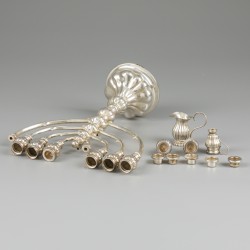 Chanoekia kandelaar zilver.