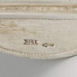 Miniatuur wieg zilver.