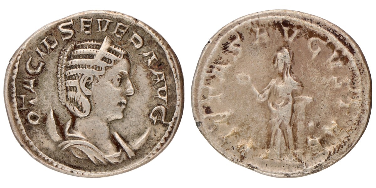Roman Empire. Otacilia Severa. Denarius. N.D. (249 AD).