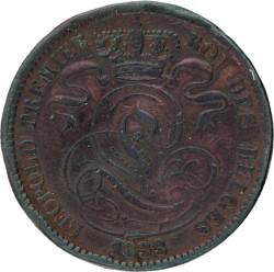 No reserve - Belgium. Leopold I. 10 Centimes. 1833.