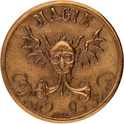 Sweden. Stockholm. N.D. (Late 19th century). Commercial token for E. Basch's magic show.