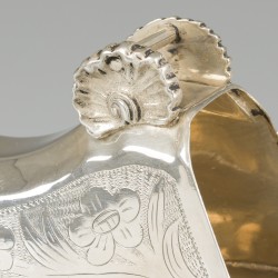 Cavalerie stijgbeugel zilver.