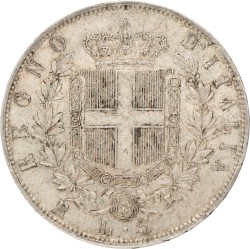 Italy. Kingdom. Vittorio Emanuele II. 5 Lire. 1870.