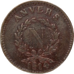 Belgium. Antwerpen. French occupation. 10 Centimes - Siege of Antwerp. 1814.