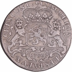 Dukaton of zilveren Rijder Utrecht 1793. Zeer fraai -.
