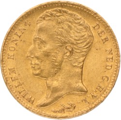 10 Gulden. Willem I. 1825 B. Zeer Fraai.