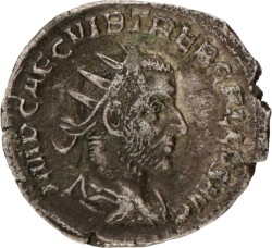 Roman Empire. Trebonianus Gallus. Denarius. N.D. (251 - 253 AD).
