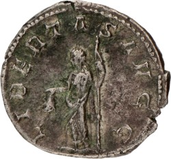 Roman Empire. Trebonianus Gallus. Denarius. N.D. (251 - 253 AD).