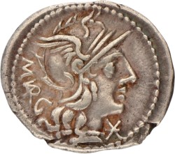 Roman Republic. M. Vargunteius. Denarius. N.D. (130 BC).