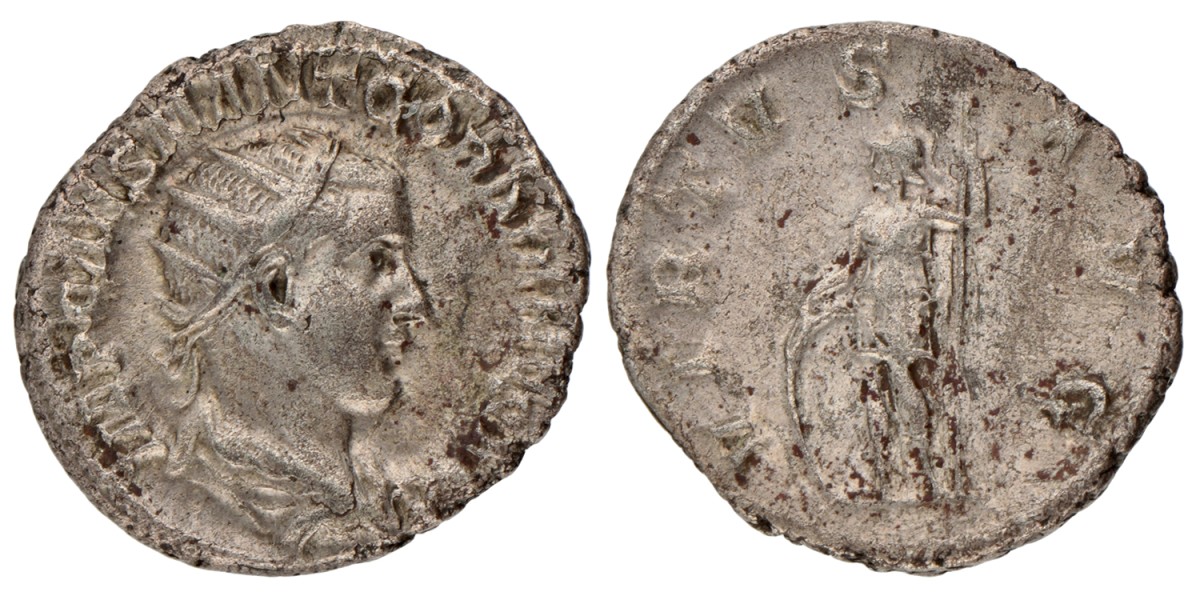 Roman Empire. Gordianus III. Denarius. N.D. (238 - 244 AD).