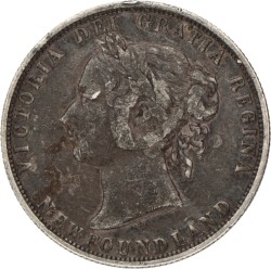 Canada. Newfoundland. Victoria. 50 Cents. 1872.