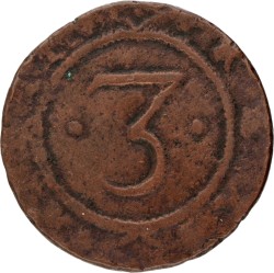 Portugal. Joao IV. 3 Reis. N.D. (1640 - 1656).