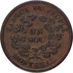 Canada (Lower). Montreal. Banque du Peuple. Sou. N.D. (1835 - 1837).