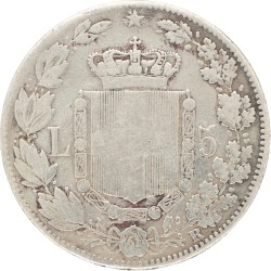 Italy. Kingdom. Umberto I. 5 Lire. 1879 R.