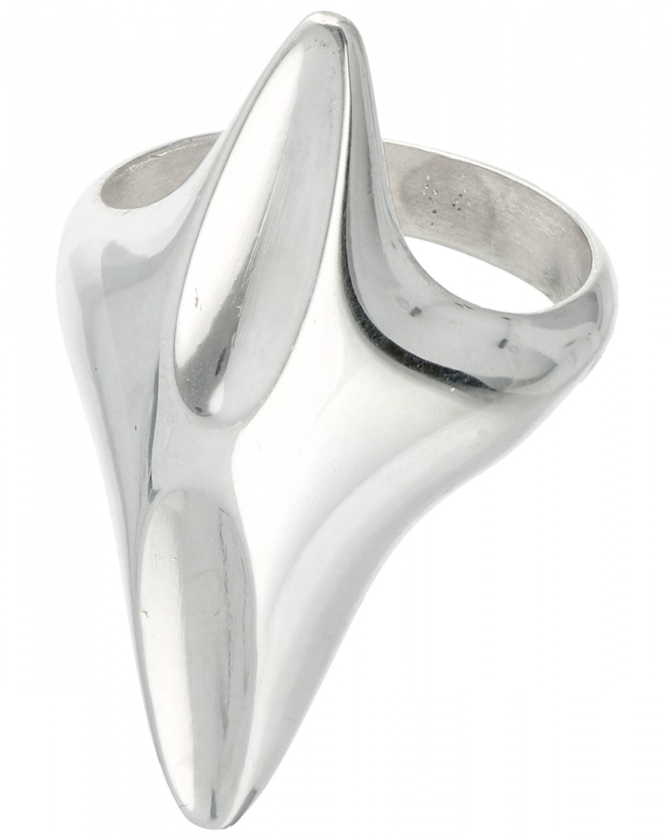 Zilveren Georg Jensen no.128 ring - 925/1000.