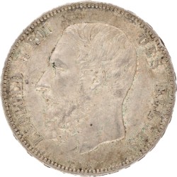 Belgium. Leopold II. 5 Francs. 1875.