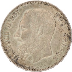 Belgium. Leopold II. 5 Francs. 1873.