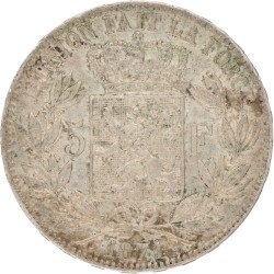 Belgium. Leopold II. 5 Francs. 1871.