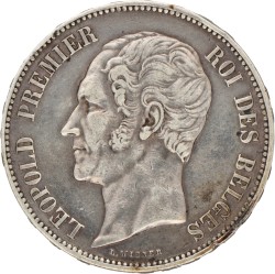 Belgium. Leopold II. 5 Francs - Medallic of the mariage of the duke and duchess of Brabant. 1853.